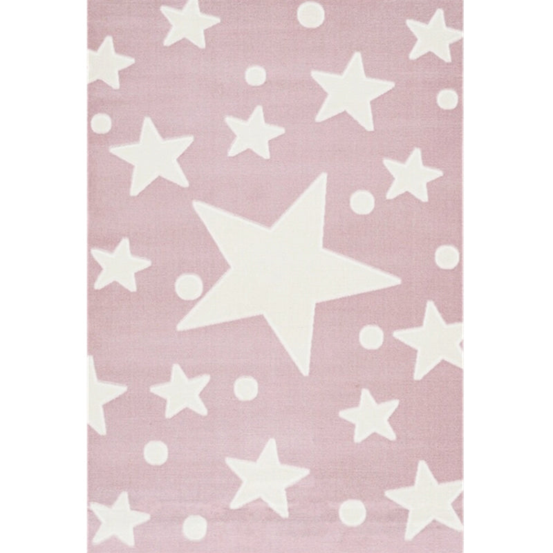 Multi Colored Childrens Room Rug Comfort Polka Dot Print Rug Cotton Blend Pet Friendly Washable Carpet Pink Clearhalo 'Area Rug' 'Rug' 2208247