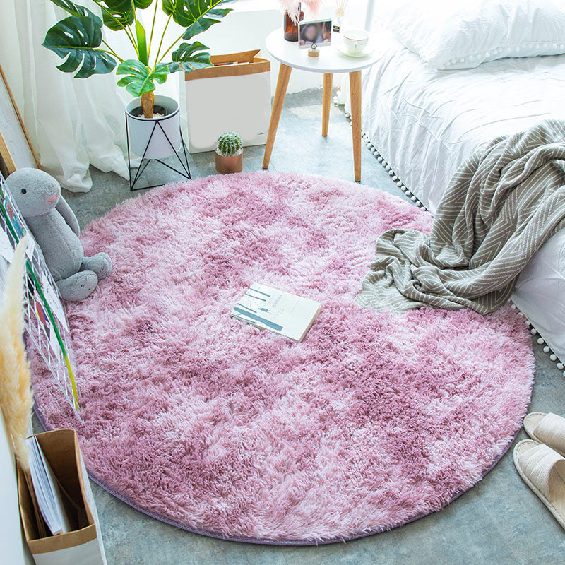 Multi-Color Tie Dye Pattern Rug Faux Fur Relaxing Area Carpet Pet Friendly Non-Slip Rug for Bedroom Clearhalo 'Area Rug' 'Casual' 'Rugs' Rug' 2208427