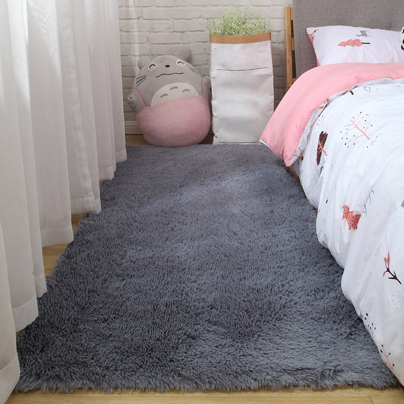 Simple Modern Rug Multi-Color Solid Color Carpet Non-Slip Backing Easy Care Area Rug for Bedroom Clearhalo 'Area Rug' 'Casual' 'Rugs' Rug' 2208890