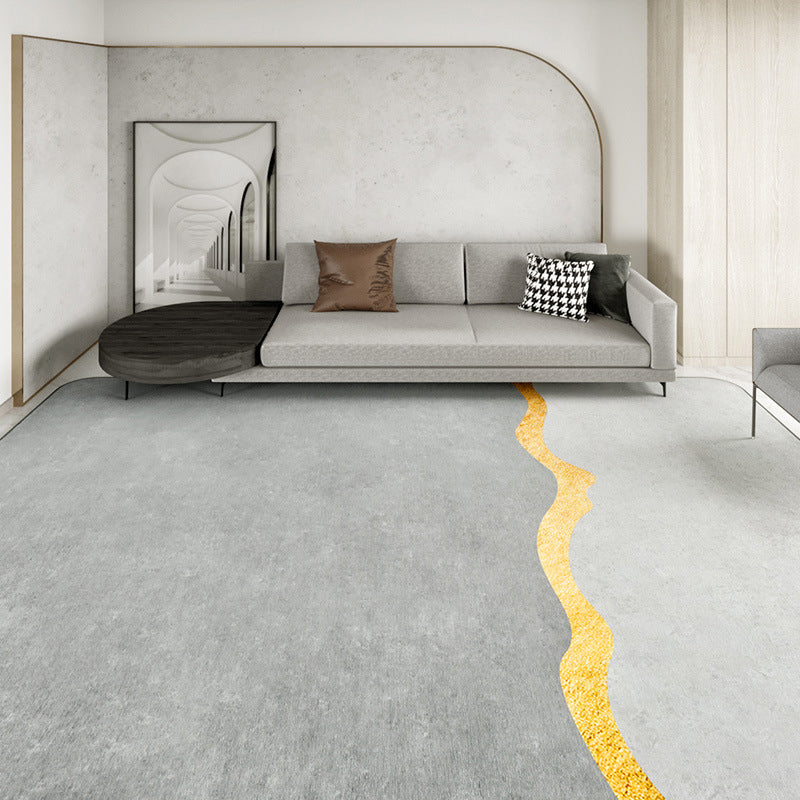 Multi Color Abstract Print Rug Polyster Simplicity Carpet Stain-Resistant Anti-Slip Rug for Living Room Grey Clearhalo 'Area Rug' 'Rug' 2209093