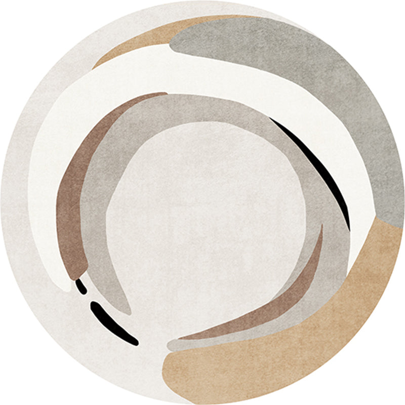 Multi Color Home Decor Rug Trendy Abstract Printed Area Rug Polyster Non-Slip Backing Washable Carpet White-Gray Clearhalo 'Area Rug' 'Rug' 2213307