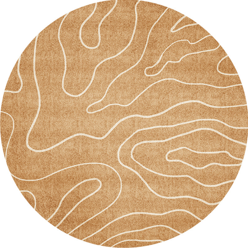 Modern Home Decoration Rug Multicolor Abstract Pattern Area Carpet Polyster Anti-Slip Machine Washable Rug Brown Clearhalo 'Area Rug' 'Rug' 2213325