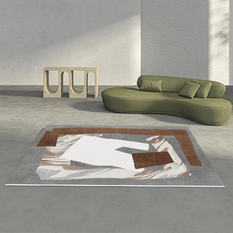 Multi Colored Abstract Rug Synthetics Novelty Indoor Rug Anti-Slip Backing Stain-Resistant Washable Carpet for Decor Clearhalo 'Area Rug' 'Rug' 2213361