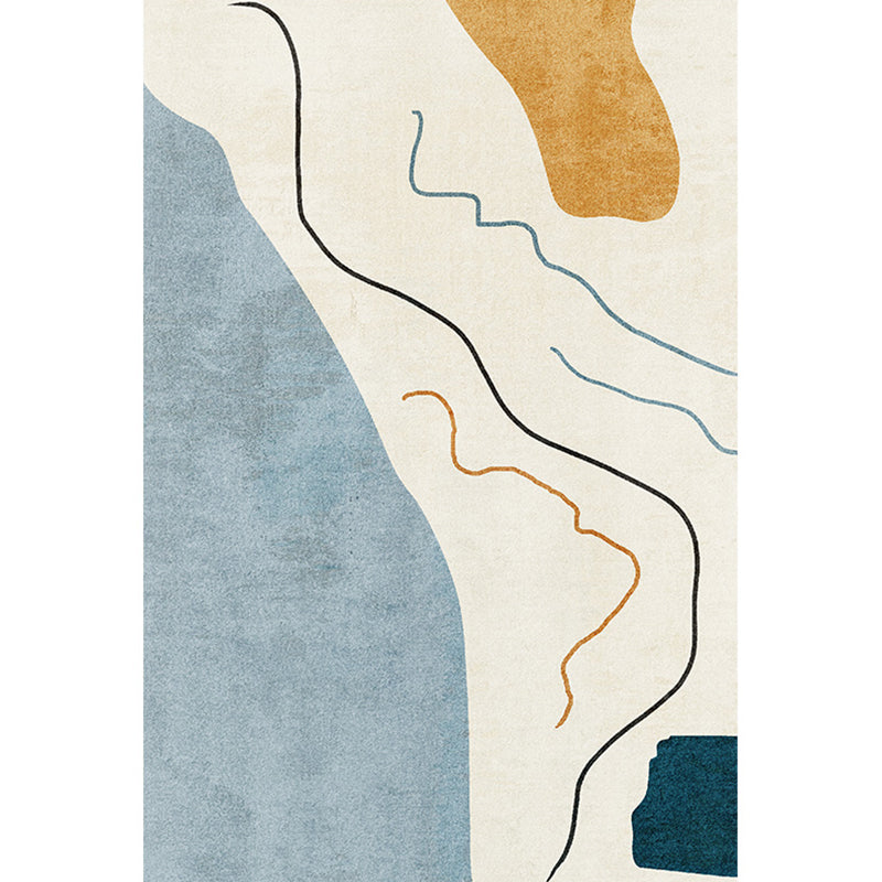 Luxury Abstract Printed Rug Multicolor Polyster Area Rug Non-Slip Backing Easy Care Carpet for Room Clearhalo 'Area Rug' 'Rug' 2213449