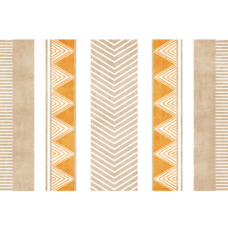 Creative Abstract Printed Rug Multi-Color Polypropylene Indoor Rug Pet Friendly Non-Slip Backing Rug for Room Yellow-Brown Clearhalo 'Area Rug' 'Rug' 2213515