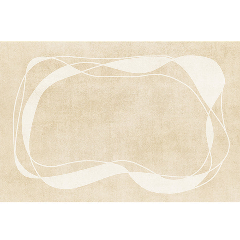 Creative Abstract Printed Rug Multi-Color Polypropylene Indoor Rug Pet Friendly Non-Slip Backing Rug for Room Camel Clearhalo 'Area Rug' 'Rug' 2213520