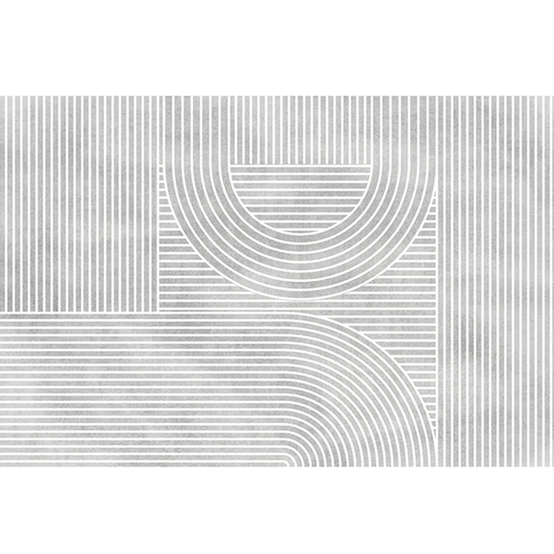 Creative Abstract Printed Rug Multi-Color Polypropylene Indoor Rug Pet Friendly Non-Slip Backing Rug for Room Grey Clearhalo 'Area Rug' 'Rug' 2213527