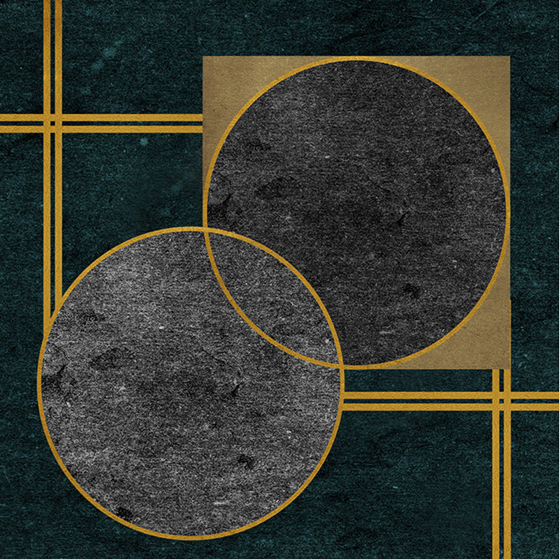 Nordic Geometric Print Rug Multi-Color Cotton Blend Carpet Non-Slip Backing Machine Washable Rug for Room Gray-Green Clearhalo 'Area Rug' 'Rug' 2213561