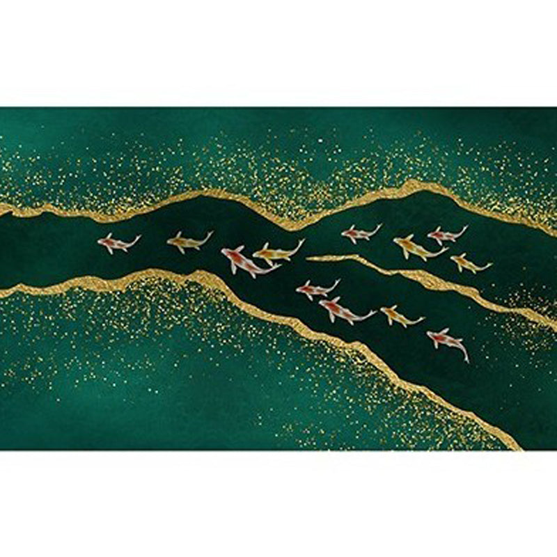 Western Parlor Rug Multi Color Geometric Printed Indoor Rug Polyster Pet Friendly Stain-Resistant Area Carpet Dark Yellow Clearhalo 'Area Rug' 'Rug' 2213761