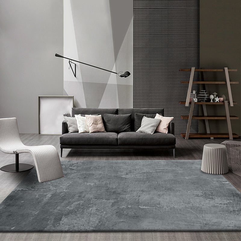 Casual Living Room Rug Multi Color Solid Color Area Rug Cotton Blend Pet Friendly Machine Washable Carpet Grey Clearhalo 'Area Rug' 'Rug' 2213813