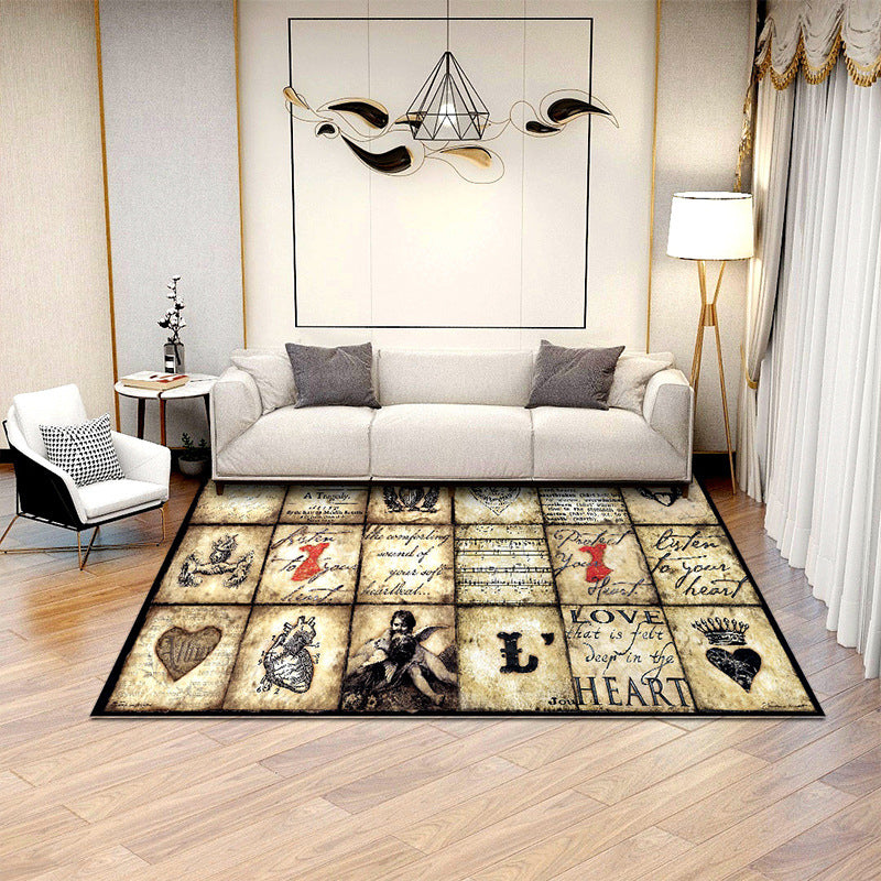 Minimalist Geometric Printed Rug Multicolor Polypropylene Area Carpet Anti-Slip Backing Pet Friendly Rug for Decor Clearhalo 'Area Rug' 'Rug' 2213910