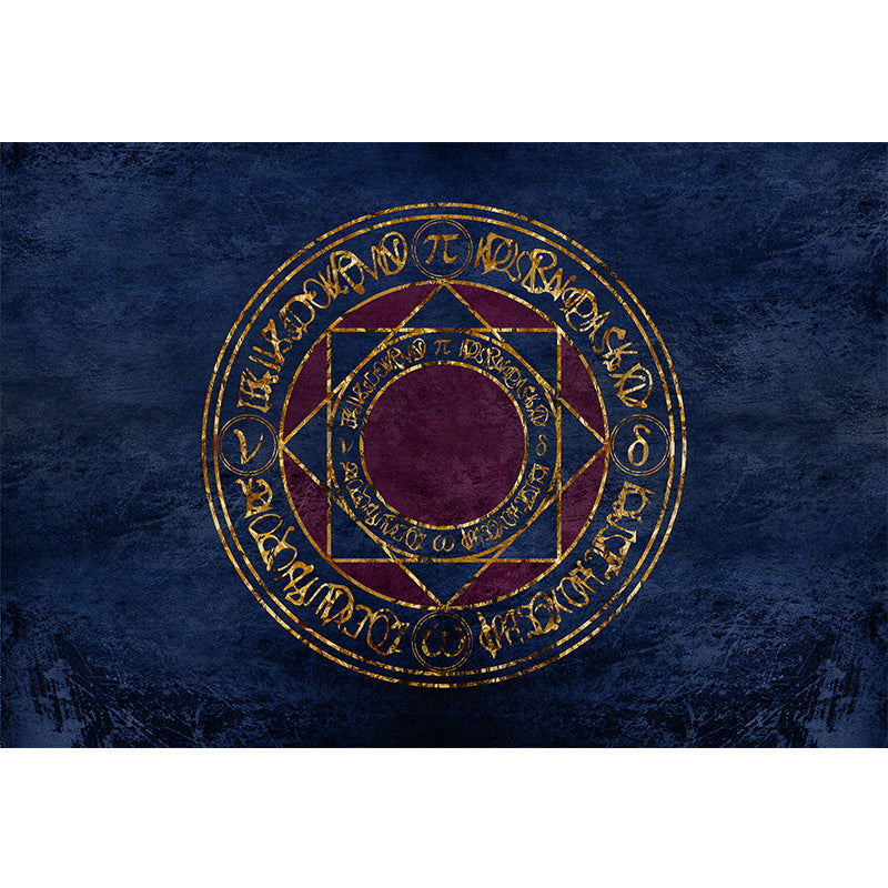 Modern Parlor Rug Multi-Colored Geo Patterned Rug Cotton Blend Non-Slip Backing Pet Friendly Carpet Blue-Red Clearhalo 'Area Rug' 'Rug' 2213938