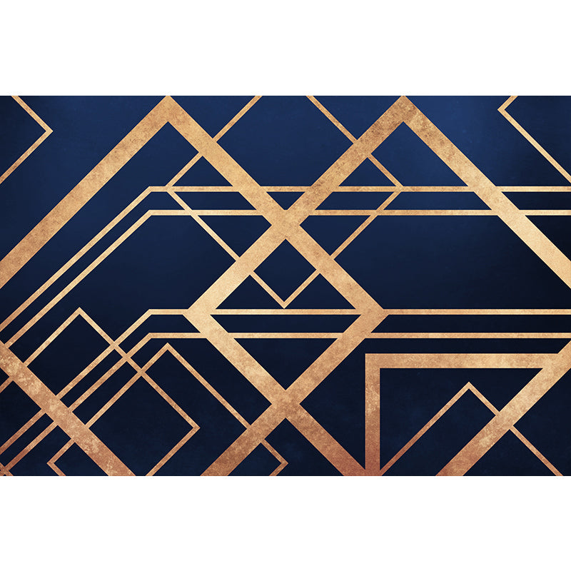 Modern Parlor Rug Multi-Colored Geo Patterned Rug Cotton Blend Non-Slip Backing Pet Friendly Carpet Gold Clearhalo 'Area Rug' 'Rug' 2213940