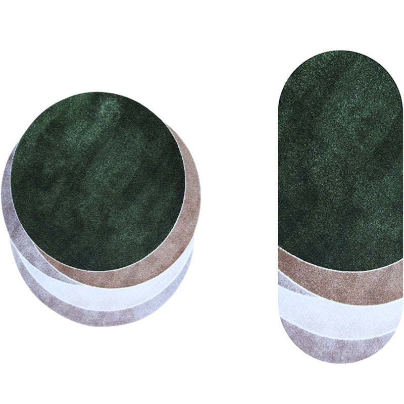 Modern Living Room Rug Multicolor Abstract Printed Area Carpet Polyster Easy Care Pet Friendly Indoor Rug Green Clearhalo 'Area Rug' 'Rug' 2213964