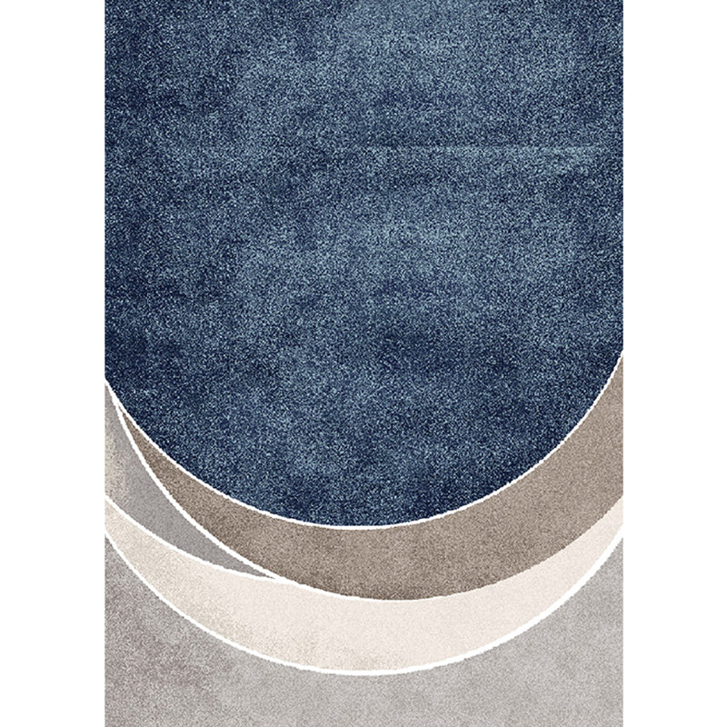 Modern Living Room Rug Multicolor Abstract Printed Area Carpet Polyster Easy Care Pet Friendly Indoor Rug Light Blue Clearhalo 'Area Rug' 'Rug' 2213969