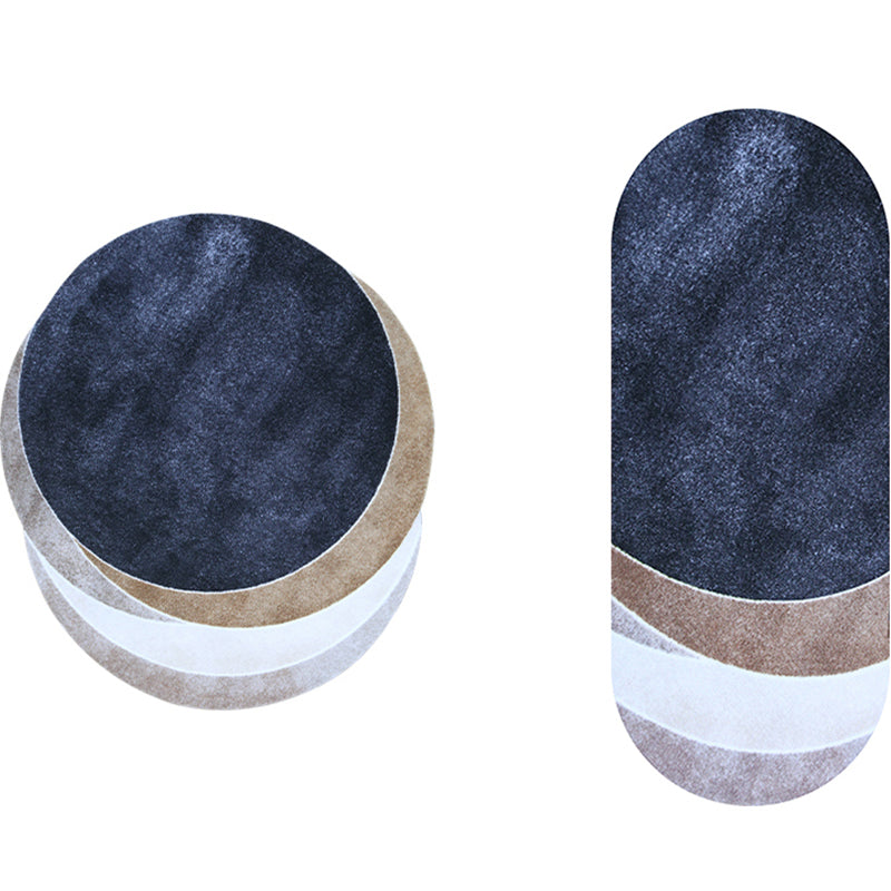 Modern Living Room Rug Multicolor Abstract Printed Area Carpet Polyster Easy Care Pet Friendly Indoor Rug Grey Clearhalo 'Area Rug' 'Rug' 2213970