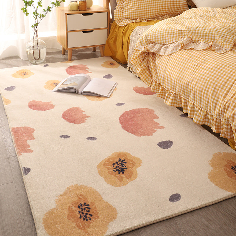 Multi Color Comfort Rug Polypropylene Cartoon Pattern Carpet Non-Slip Backing Easy Care Washable Rug for Kids Pink Clearhalo 'Area Rug' 'Rug' 2214075