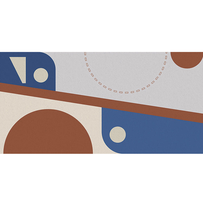 Modern Abstract Print Rug Multi Colored Polyster Area Carpet Anti-Slip Backing Machine Washable Rug for Bedroom Dark Blue-Gray Clearhalo 'Area Rug' 'Rug' 2214488