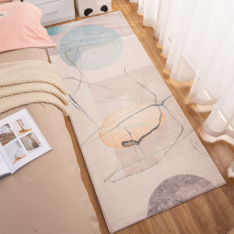 Multi Color Decoration Rug Relaxing Color Block Area Rug Polypropylene Pet Friendly Washable Non-Slip Carpet Khaki Clearhalo 'Area Rug' 'Rug' 2214506