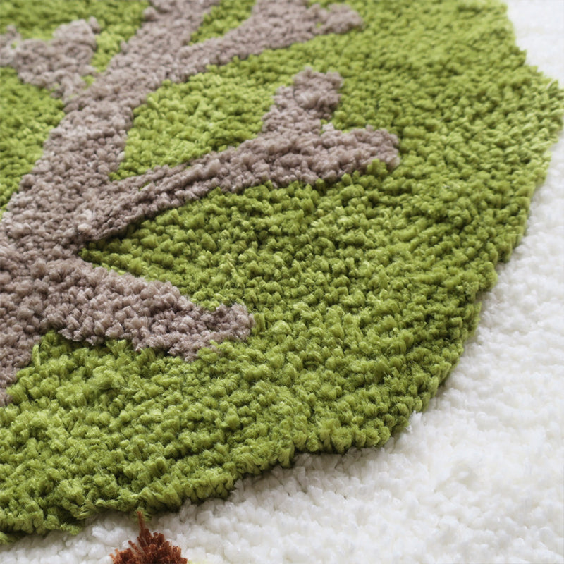 Casual Plant Patterned Rug Multi-Color Polyster Carpet Anti-Slip Backing Pet Friendly Washable Indoor Rug for Bedroom Clearhalo 'Area Rug' 'French Country' 'Modern' 'Rugs' Rug' 2214527