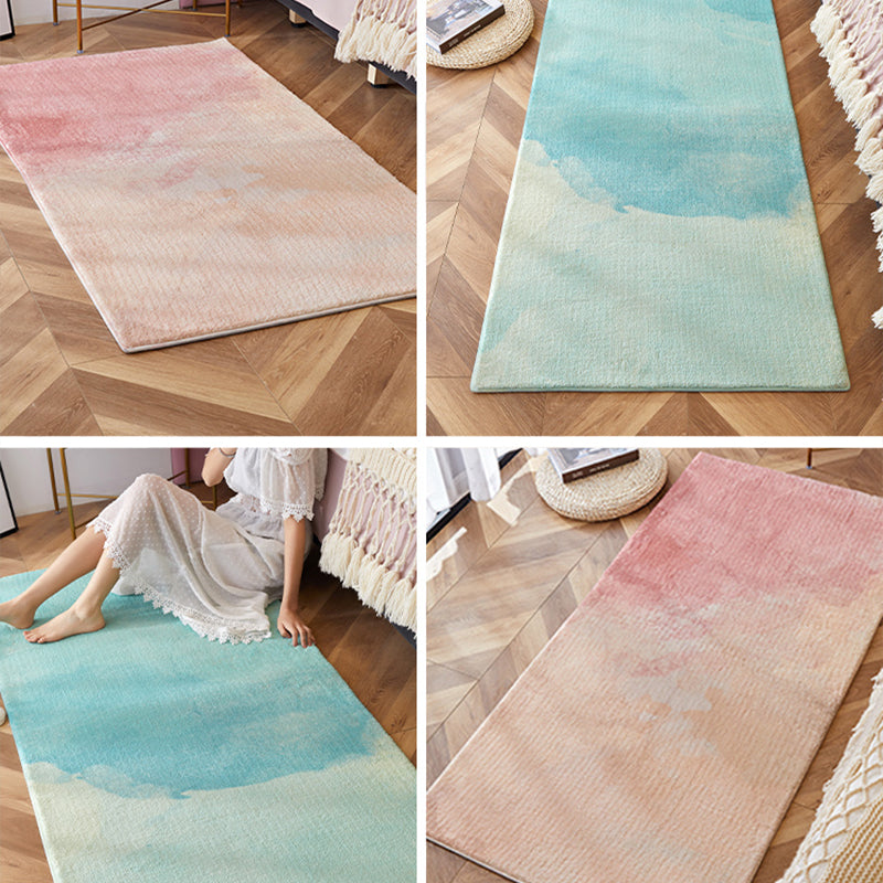 Multicolor Home Decoration Rug Simple Ombre Indoor Rug Polyster Pet Friendly Washable Anti-Slip Carpet Clearhalo 'Area Rug' 'Modern' 'Rugs' Rug' 2214555