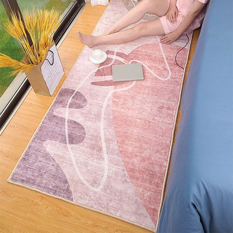 Multi Colored Relaxing Rug Lamb Wool Patchwork Indoor Rug Non-Slip Backing Machine Washable Rug for Decor Clearhalo 'Area Rug' 'Rug' 2214565