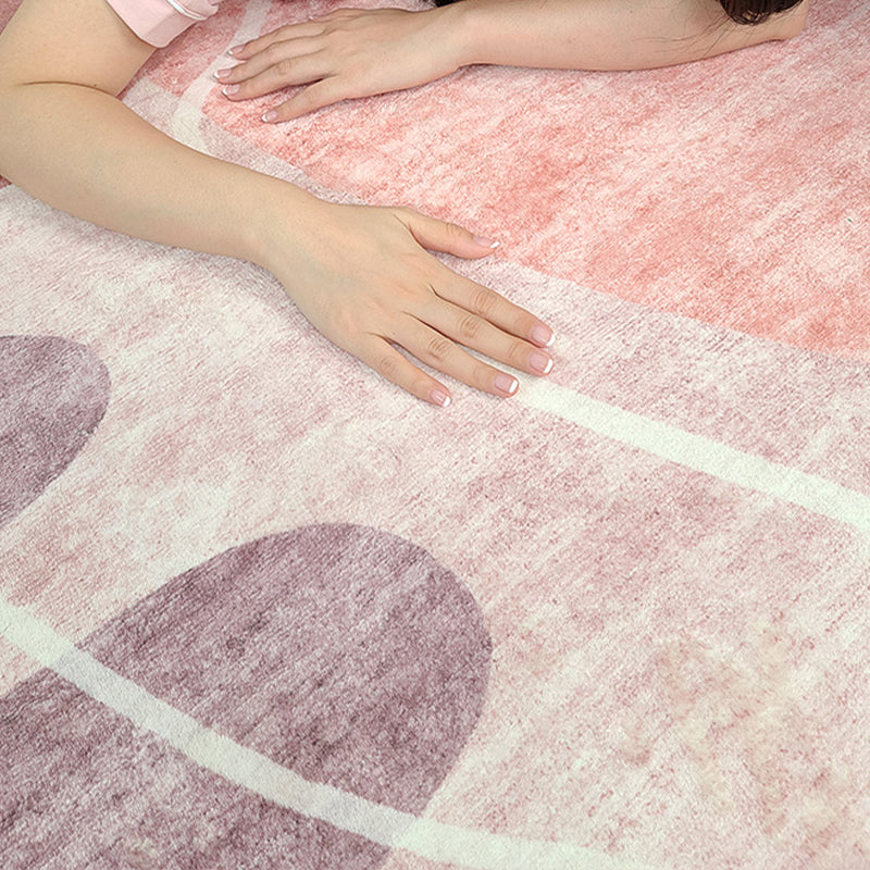 Multi Colored Relaxing Rug Lamb Wool Patchwork Indoor Rug Non-Slip Backing Machine Washable Rug for Decor Clearhalo 'Area Rug' 'Rug' 2214572