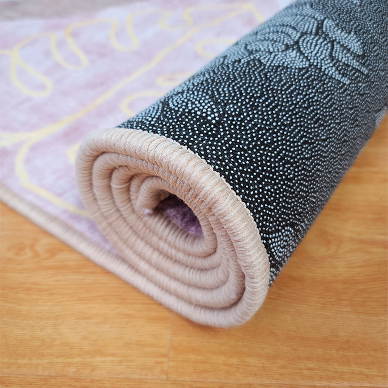 Multi Colored Relaxing Rug Lamb Wool Patchwork Indoor Rug Non-Slip Backing Machine Washable Rug for Decor Clearhalo 'Area Rug' 'Rug' 2214573