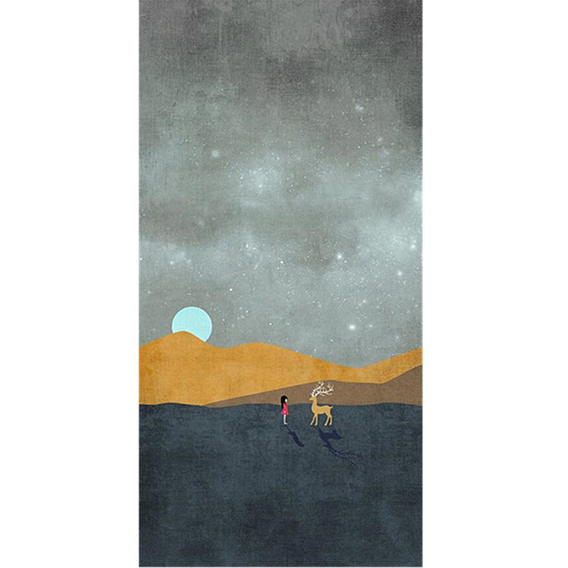 Multi-Colored Bedroom Rug Western Color Block Area Carpet Polyster Easy Care Machine Washable Indoor Rug Grey Clearhalo 'Area Rug' 'Rug' 2214710