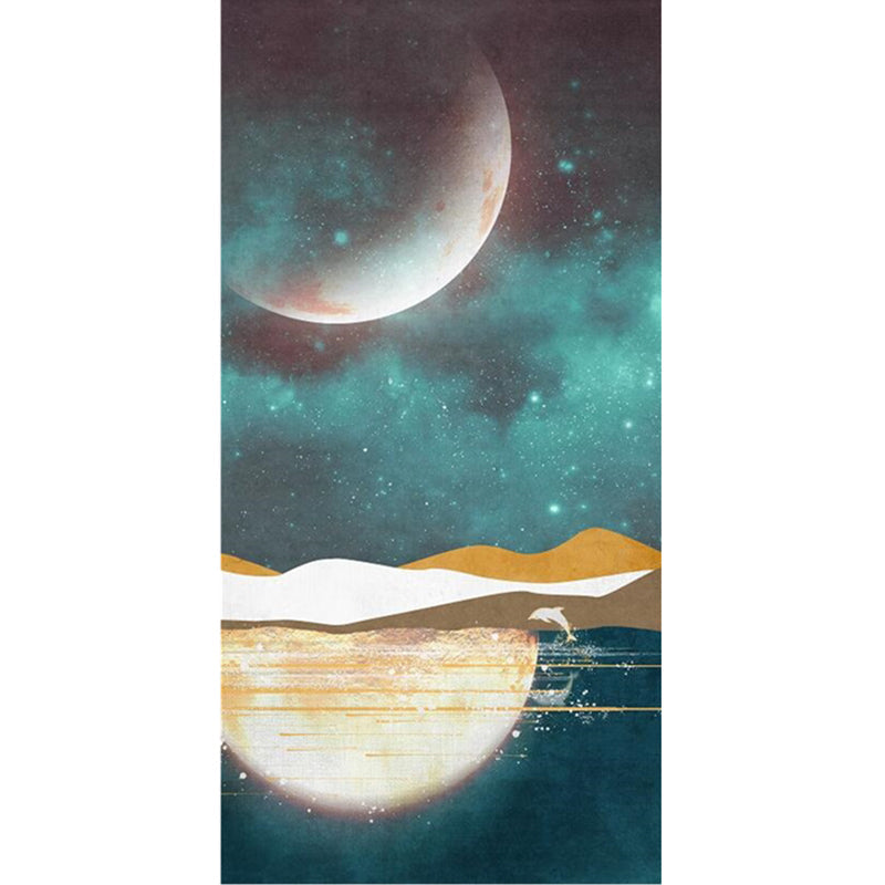 Multi-Colored Bedroom Rug Western Color Block Area Carpet Polyster Easy Care Machine Washable Indoor Rug Green Clearhalo 'Area Rug' 'Rug' 2214711