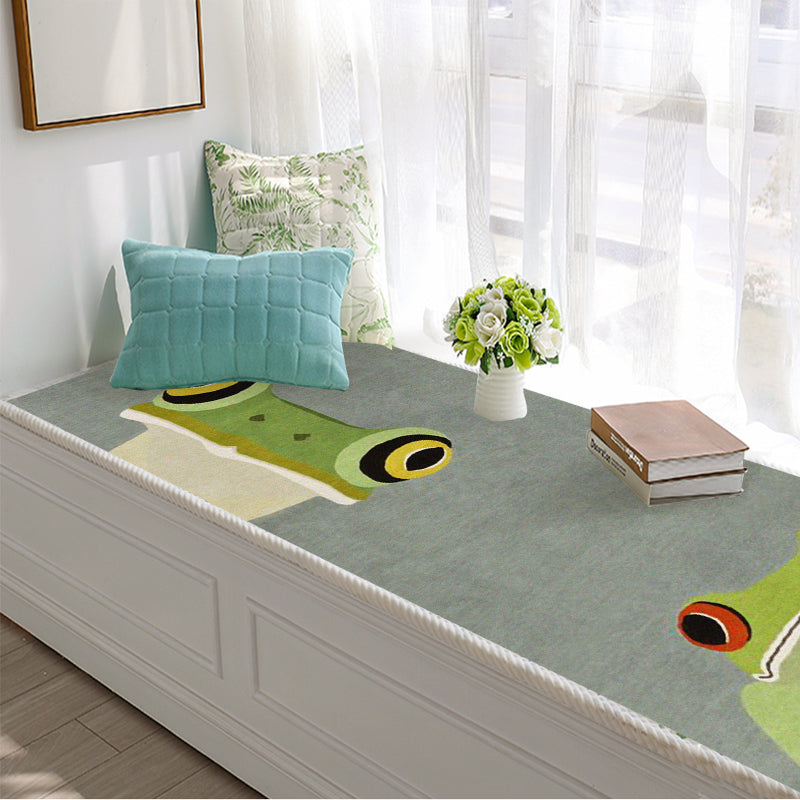 Cute Kids Room Rug Multi Color Fairy Tale Pattern Area Rug Polyster Non-Slip Washable Pet Friendly Carpet Light Green Clearhalo 'Area Rug' 'Rug' 2214774