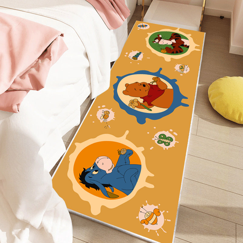 Cute Kids Room Rug Multi Color Fairy Tale Pattern Area Rug Polyster Non-Slip Washable Pet Friendly Carpet Ginger Clearhalo 'Area Rug' 'Rug' 2214777