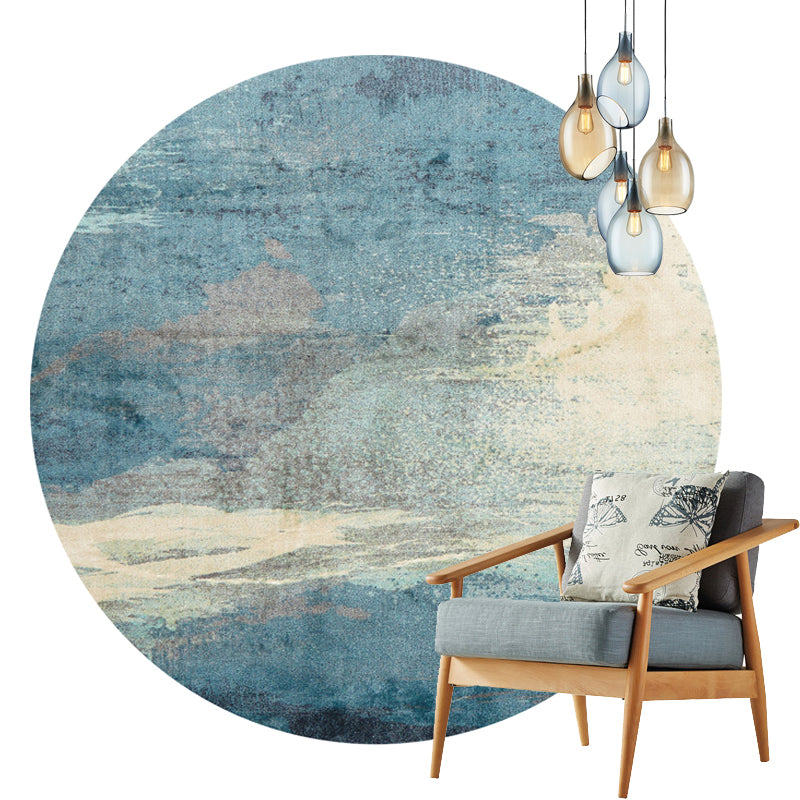 Multi-Color Luxury Rug Synthetics Geometric Pattern Indoor Rug Anti-Slip Backing Machine Washable Carpet for Room Blue-Gray Clearhalo 'Area Rug' 'Rug' 2214814