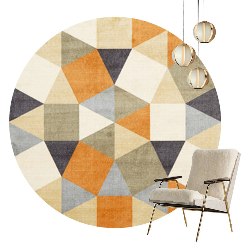 Multi-Color Luxury Rug Synthetics Geometric Pattern Indoor Rug Anti-Slip Backing Machine Washable Carpet for Room Beige Clearhalo 'Area Rug' 'Rug' 2214816