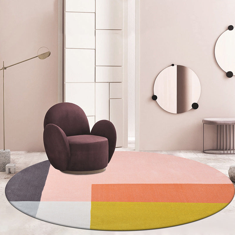 Multi-Color Luxury Rug Synthetics Geometric Pattern Indoor Rug Anti-Slip Backing Machine Washable Carpet for Room Clearhalo 'Area Rug' 'Rug' 2214819