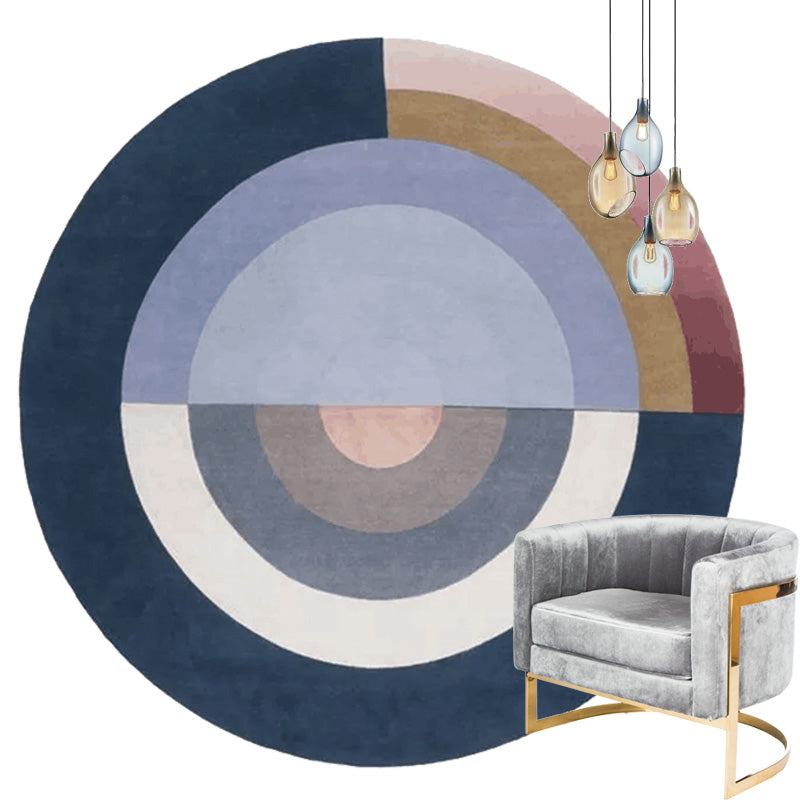 Multi-Color Luxury Rug Synthetics Geometric Pattern Indoor Rug Anti-Slip Backing Machine Washable Carpet for Room Purple Clearhalo 'Area Rug' 'Rug' 2214820