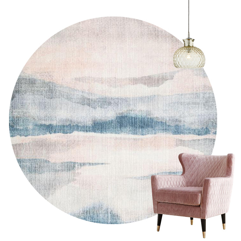 Multi-Color Luxury Rug Synthetics Geometric Pattern Indoor Rug Anti-Slip Backing Machine Washable Carpet for Room Blue-Pink Clearhalo 'Area Rug' 'Rug' 2214823