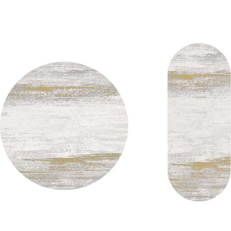 Modern Abstract Print Rug Multi-Colored Polyster Carpet Pet Friendly Stain-Resistant Washable Area Rug for Living Room Silver Gray Clearhalo 'Area Rug' 'Rug' 2214855