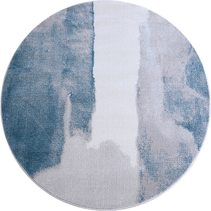 Multi Colored Abstract Printed Rug Polypropylene Cyberpunk Area Rug Pet Friendly Easy Care Carpet for Living Room Blue Clearhalo 'Area Rug' 'Rug' 2214911