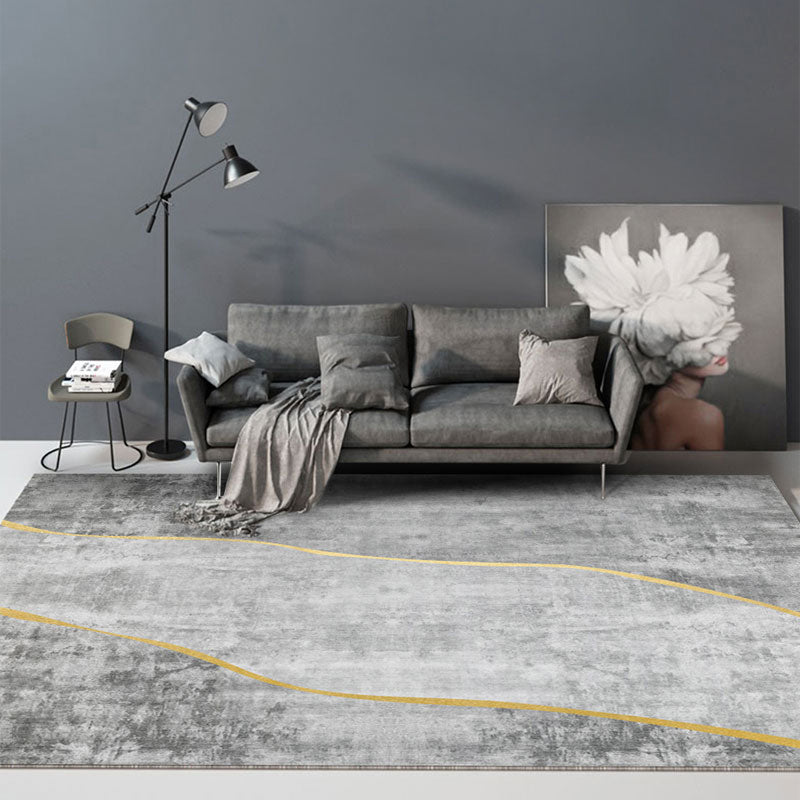 Cyberpunk Living Room Rug Multi Color Abstract Printed Carpet Cotton Blend Non-Slip Backing Machine Washable Rug Clearhalo 'Area Rug' 'Rug' 2215038