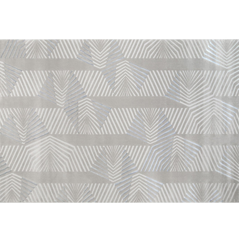Multi-Color Luxury Rug Cotton Blend Abstract Pattern Carpet Non-Slip Backing Stain-Resistant Rug for Room Grey Clearhalo 'Area Rug' 'Rug' 2215085