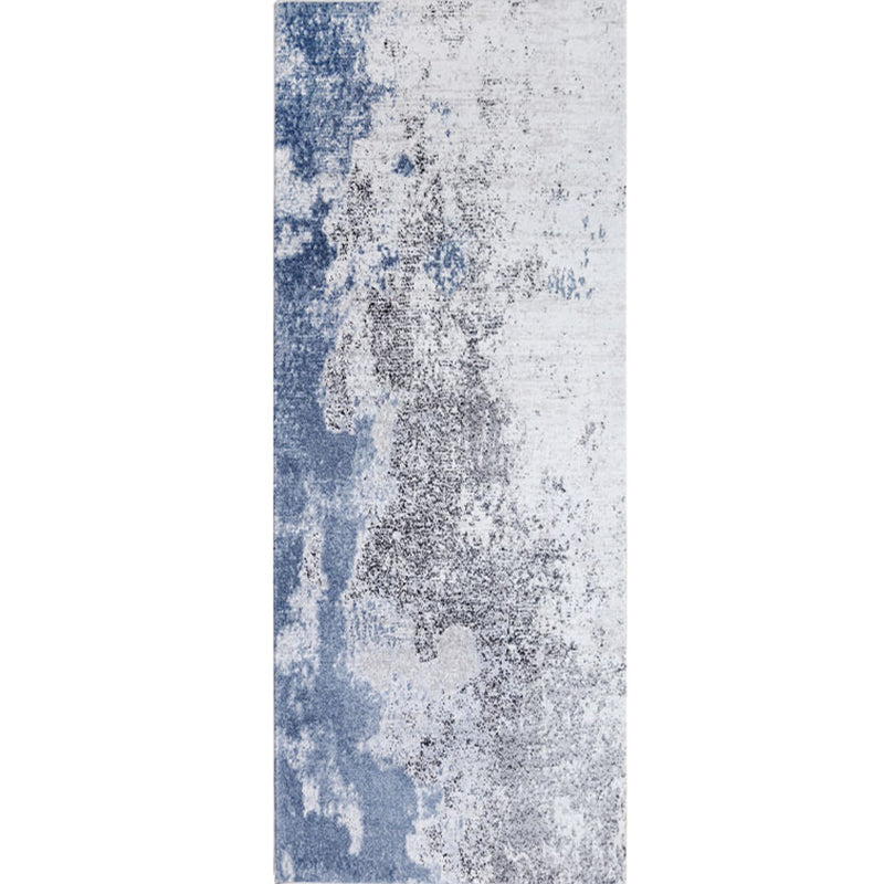 Modern Bedroom Rug Multi Color Abstract Patterned Indoor Rug Polyster Pet Friendly Washable Carpet Gray-Blue Clearhalo 'Area Rug' 'Rug' 2215159