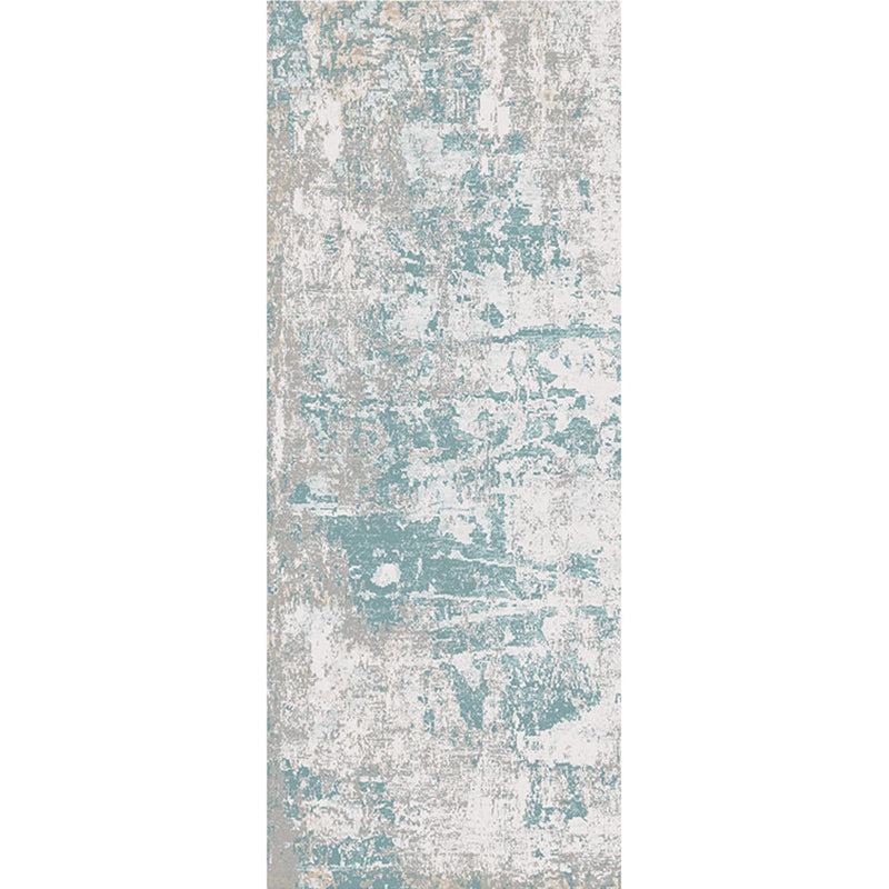 Modern Bedroom Rug Multi Color Abstract Patterned Indoor Rug Polyster Pet Friendly Washable Carpet Aqua Clearhalo 'Area Rug' 'Rug' 2215162
