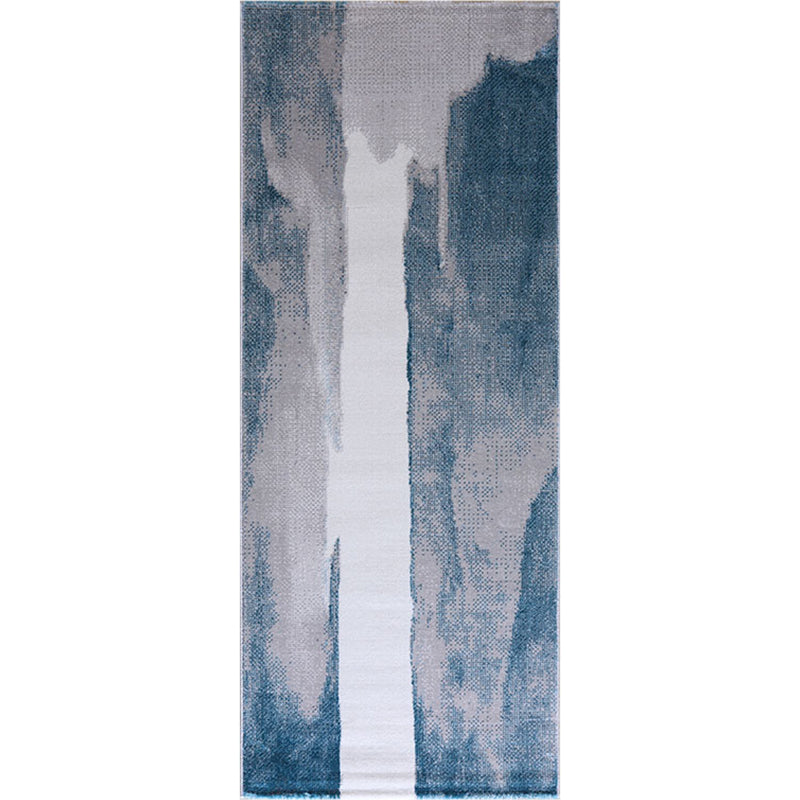 Modern Bedroom Rug Multi Color Abstract Patterned Indoor Rug Polyster Pet Friendly Washable Carpet Blue Clearhalo 'Area Rug' 'Rug' 2215163