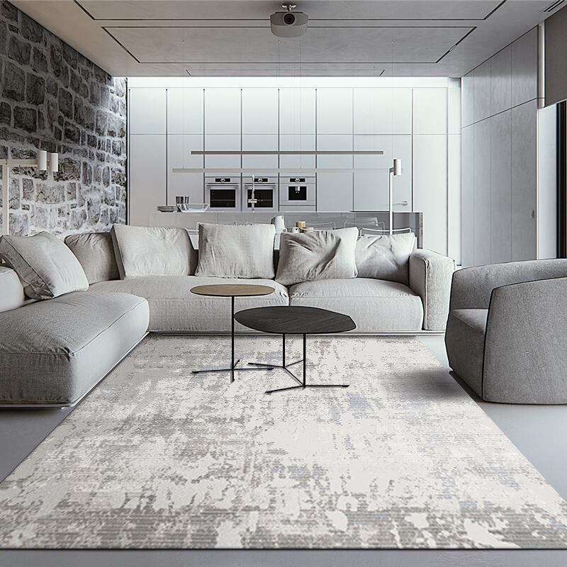 Multi Color Modern Rug Cotton Blend Abstract Print Carpet Non-Slip Backing Machine Washable Indoor Rug for Home Clearhalo 'Area Rug' 'Rug' 2215212