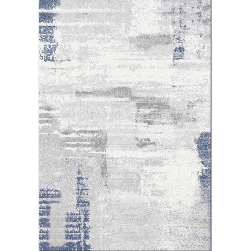 Multi Color Nordic Rug Cotton Blend Abstract Pattern Area Rug Non-Slip Machine Washable Carpet for Parlor Gray-Blue Clearhalo 'Area Rug' 'Rug' 2215242