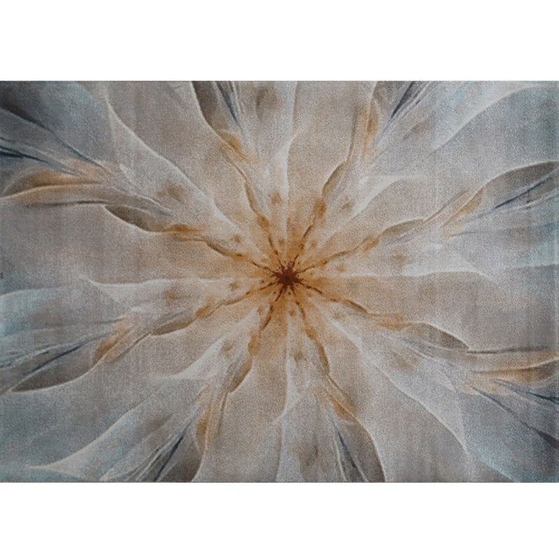 Modern Abstract Printed Rug Multi Color Polyster Carpet Non-Slip Backing Stain-Resistant Rug for Living Room Blue-Yellow Clearhalo 'Area Rug' 'Rug' 2215251