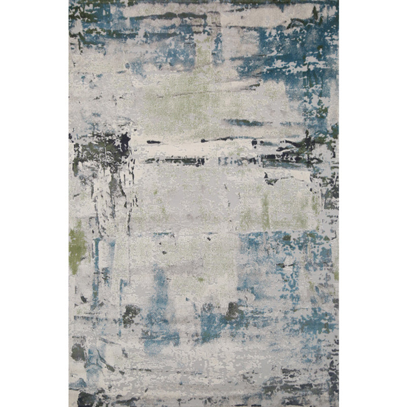 Multi-Color Abstract Print Rug Polyster Chinese Area Rug Pet Friendly Anti-Slip Backing Carpet for Living Room Blue Clearhalo 'Area Rug' 'Rug' 2215299