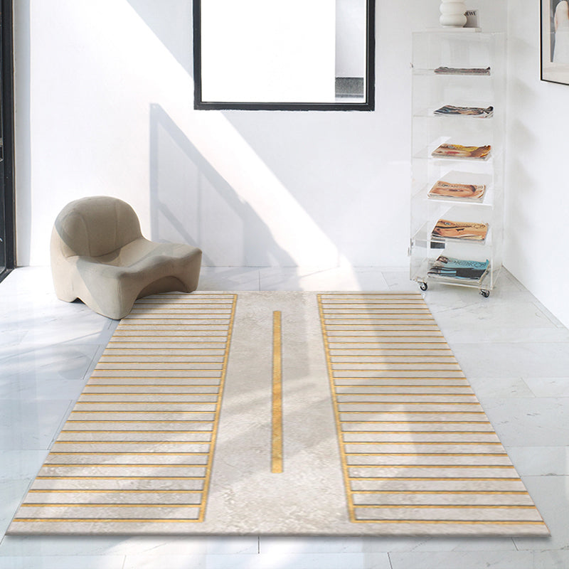 Classic Abstract Rug Multi Color Steampunk Area Carpet Cotton Blend Anti-Slip Backing Easy Care Rug for Living Room Light Gold Clearhalo 'Area Rug' 'Rug' 2215342