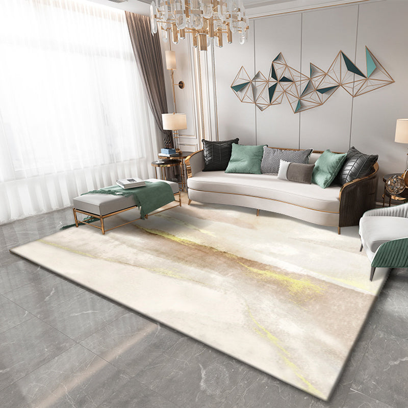 Classic Abstract Rug Multi Color Steampunk Area Carpet Cotton Blend Anti-Slip Backing Easy Care Rug for Living Room Yellow Clearhalo 'Area Rug' 'Rug' 2215347